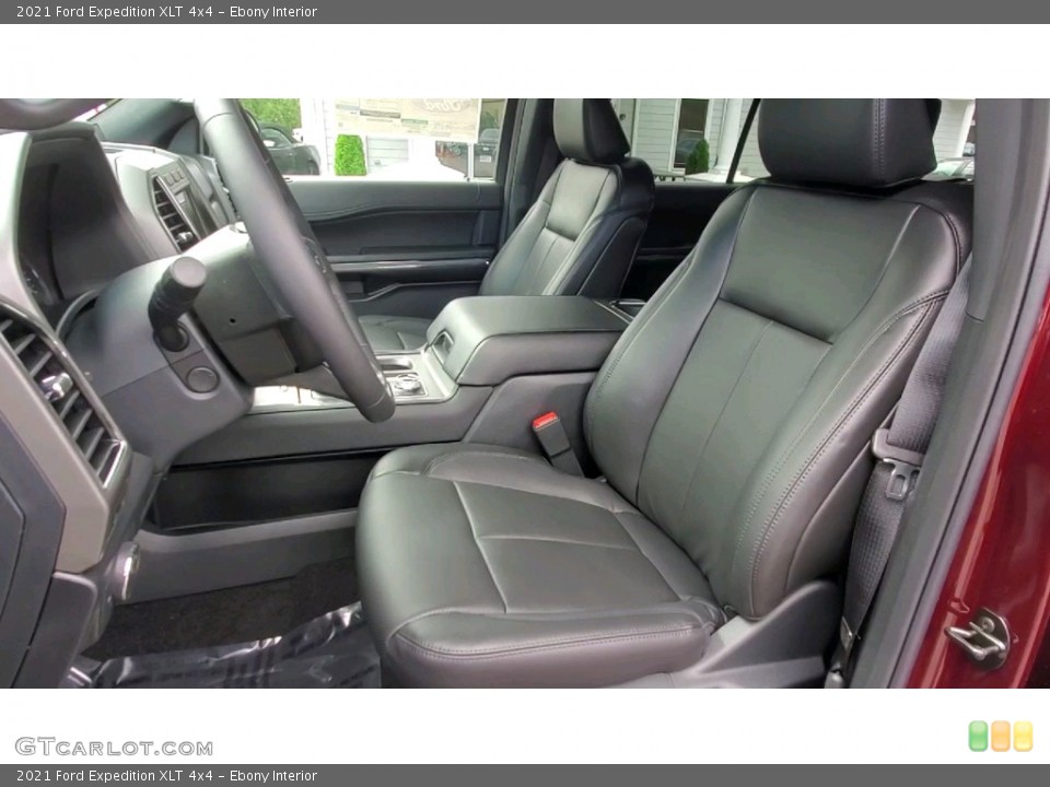 Ebony Interior Front Seat for the 2021 Ford Expedition XLT 4x4 #142761866