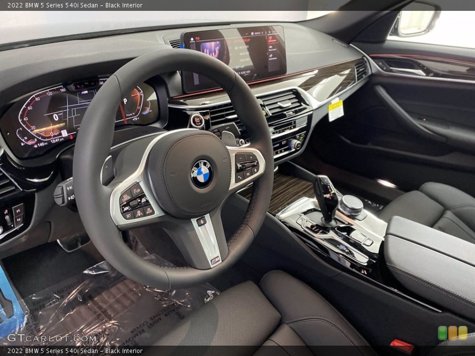 Black Interior Dashboard for the 2022 BMW 5 Series 540i Sedan #142762154