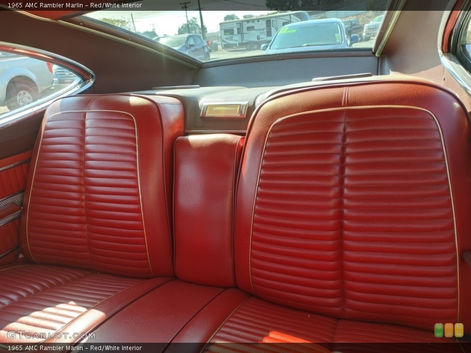 Red/White Interior Rear Seat for the 1965 AMC Rambler Marlin #142762553
