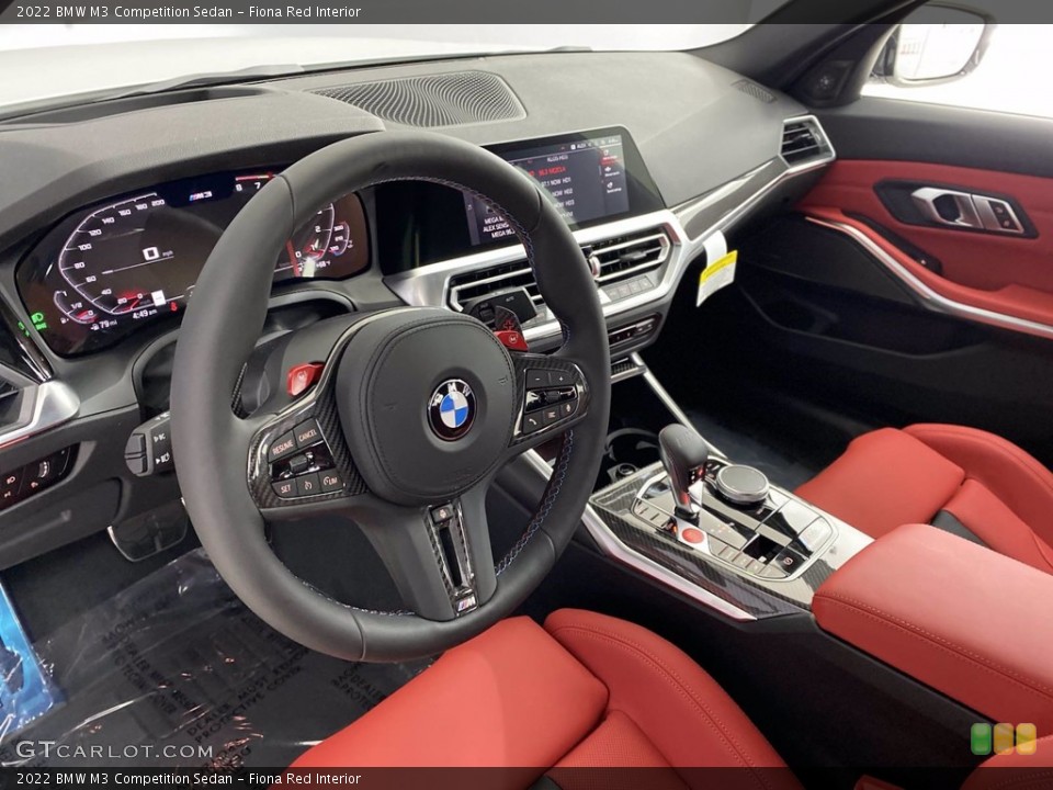 Fiona Red Interior Photo for the 2022 BMW M3 Competition Sedan #142762902