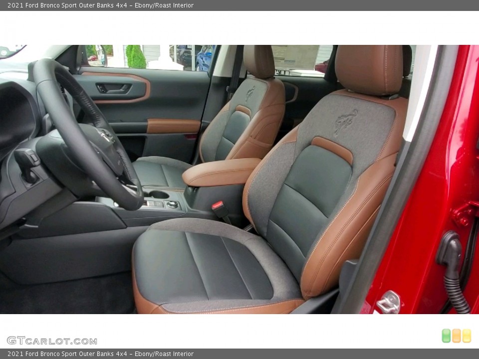 Ebony/Roast Interior Photo for the 2021 Ford Bronco Sport Outer Banks 4x4 #142763109