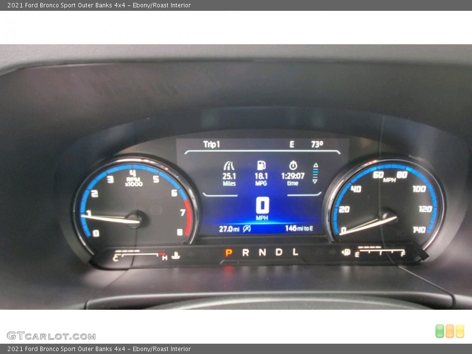 Ebony/Roast Interior Gauges for the 2021 Ford Bronco Sport Outer Banks 4x4 #142763151