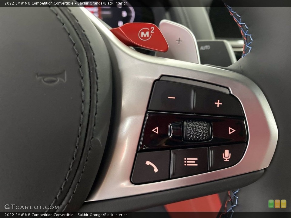 Sakhir Orange/Black Interior Steering Wheel for the 2022 BMW M8 Competition Convertible #142763718