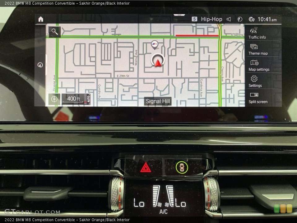 Sakhir Orange/Black Interior Navigation for the 2022 BMW M8 Competition Convertible #142763799