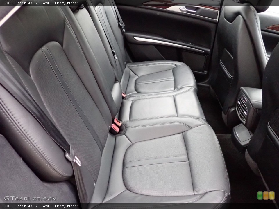 Ebony Interior Rear Seat for the 2016 Lincoln MKZ 2.0 AWD #142764330