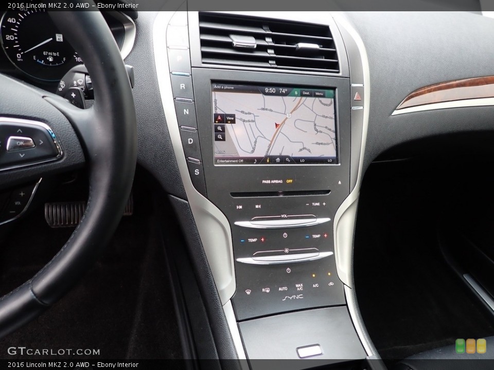 Ebony Interior Controls for the 2016 Lincoln MKZ 2.0 AWD #142764522