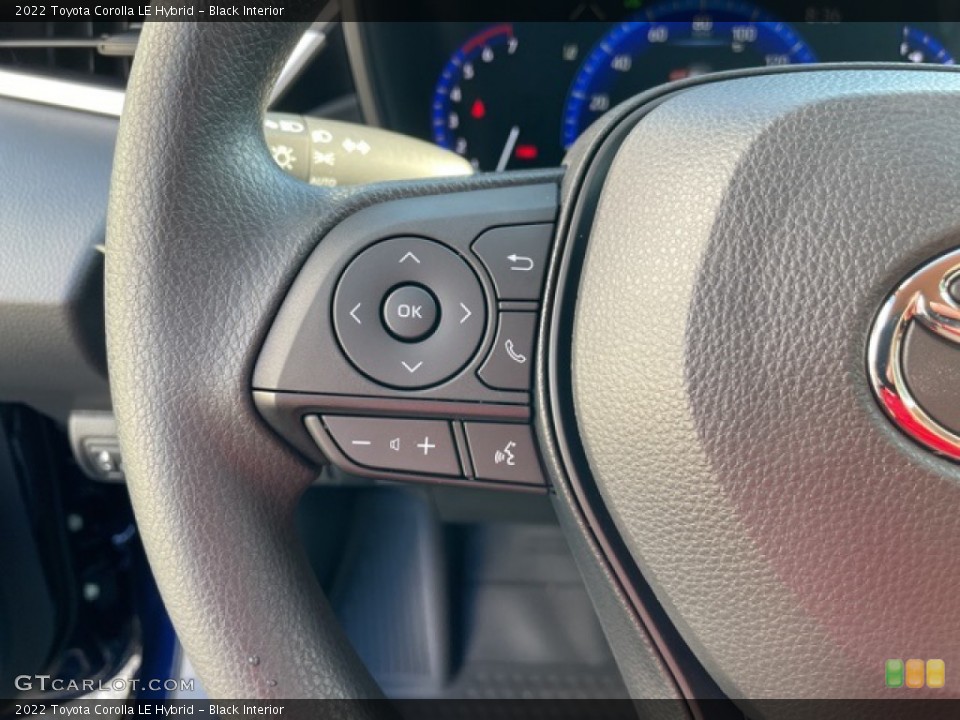 Black Interior Steering Wheel for the 2022 Toyota Corolla LE Hybrid #142764837