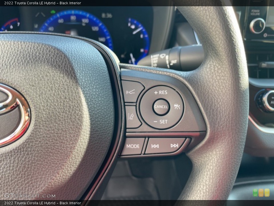 Black Interior Steering Wheel for the 2022 Toyota Corolla LE Hybrid #142764861