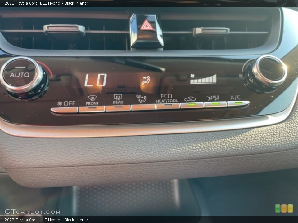 Black Interior Controls for the 2022 Toyota Corolla LE Hybrid #142764993