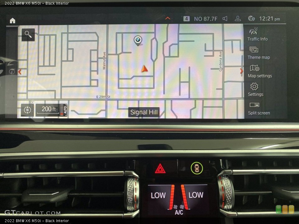 Black Interior Navigation for the 2022 BMW X6 M50i #142765377