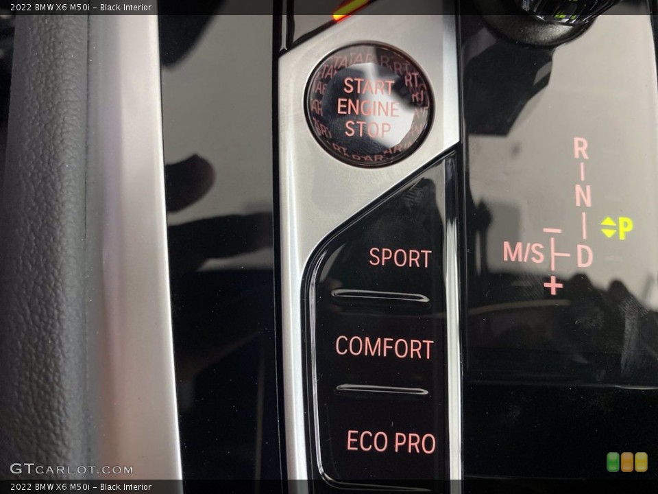 Black Interior Controls for the 2022 BMW X6 M50i #142765494
