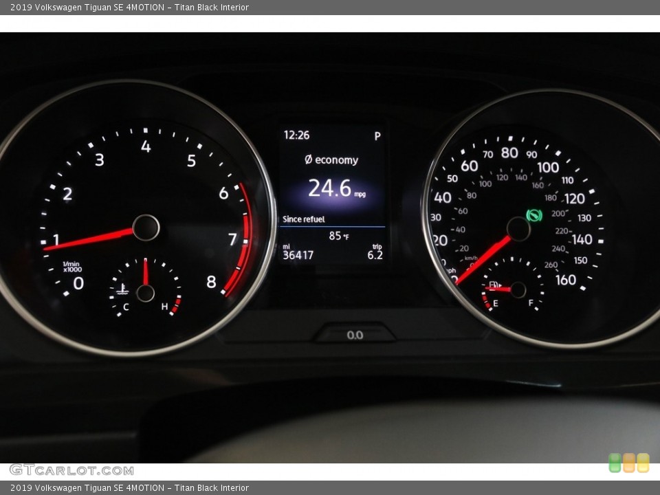 Titan Black Interior Gauges for the 2019 Volkswagen Tiguan SE 4MOTION #142765704