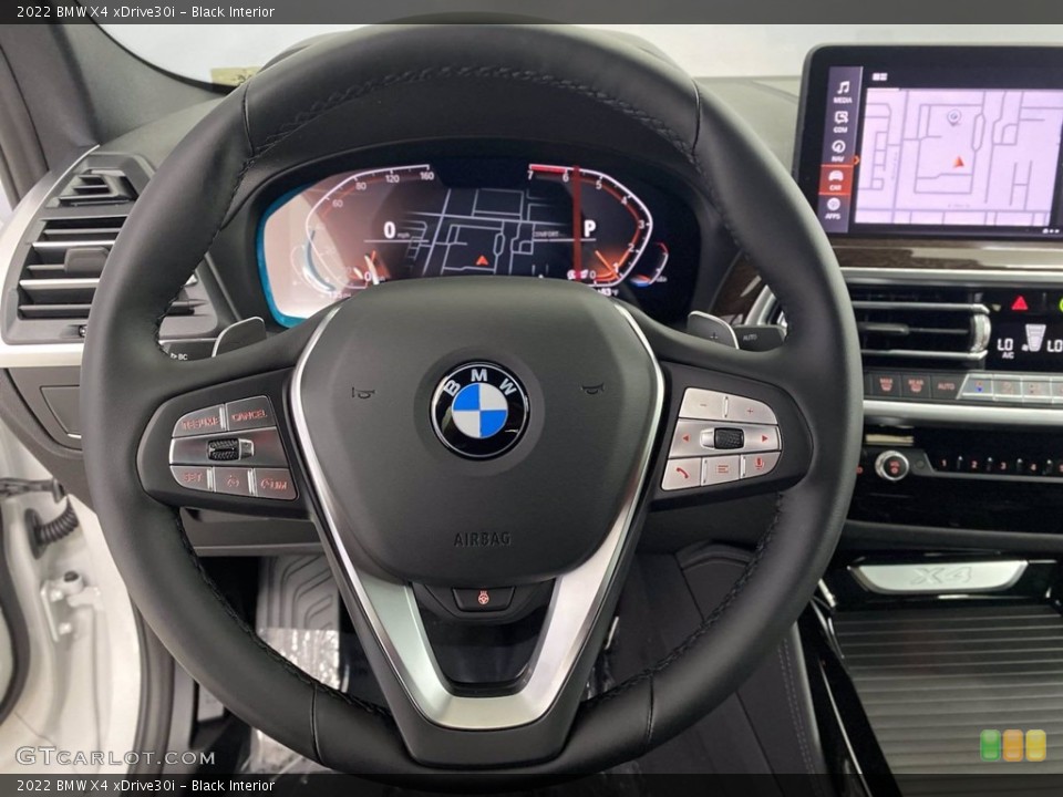 Black Interior Steering Wheel for the 2022 BMW X4 xDrive30i #142766757