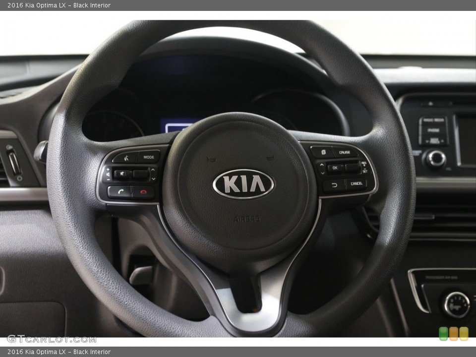Black Interior Steering Wheel for the 2016 Kia Optima LX #142767702