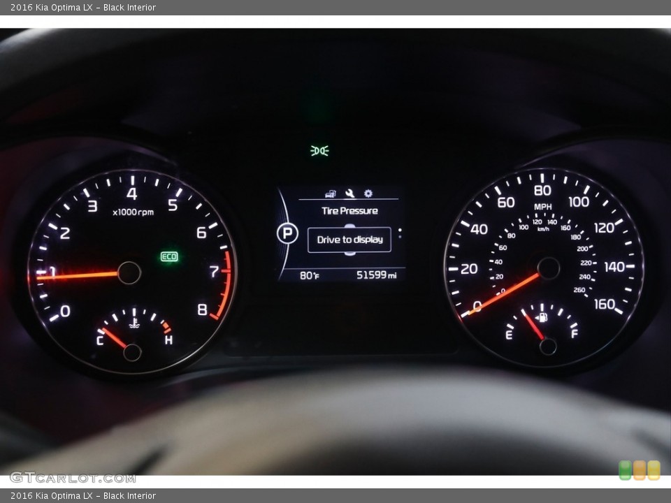 Black Interior Gauges for the 2016 Kia Optima LX #142767726