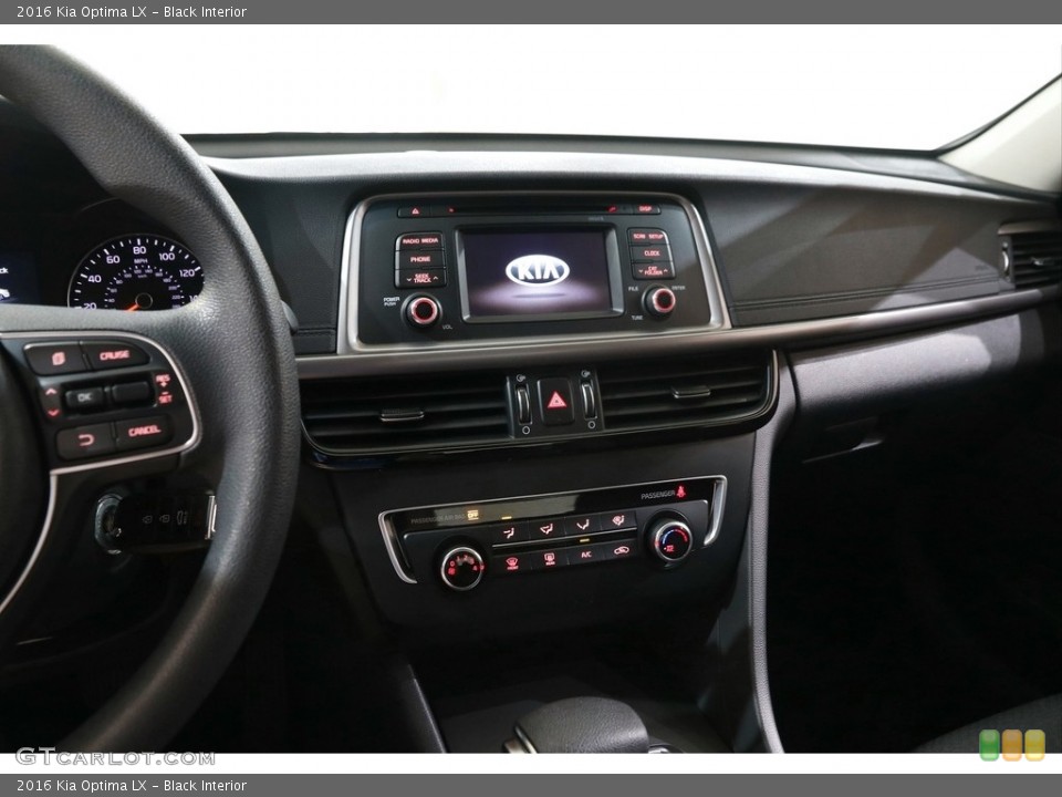 Black Interior Controls for the 2016 Kia Optima LX #142767750