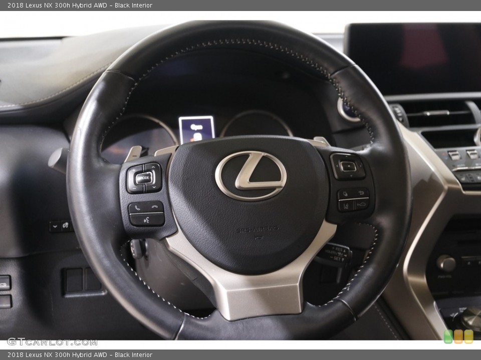 Black Interior Steering Wheel for the 2018 Lexus NX 300h Hybrid AWD #142768125