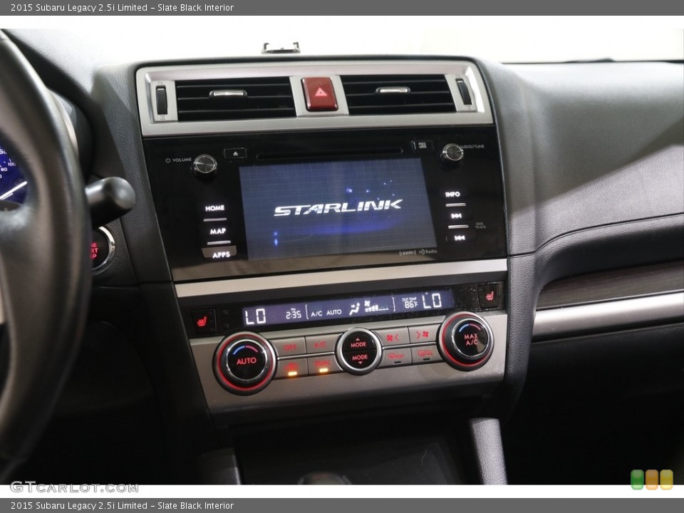 Slate Black Interior Controls for the 2015 Subaru Legacy 2.5i Limited #142771131