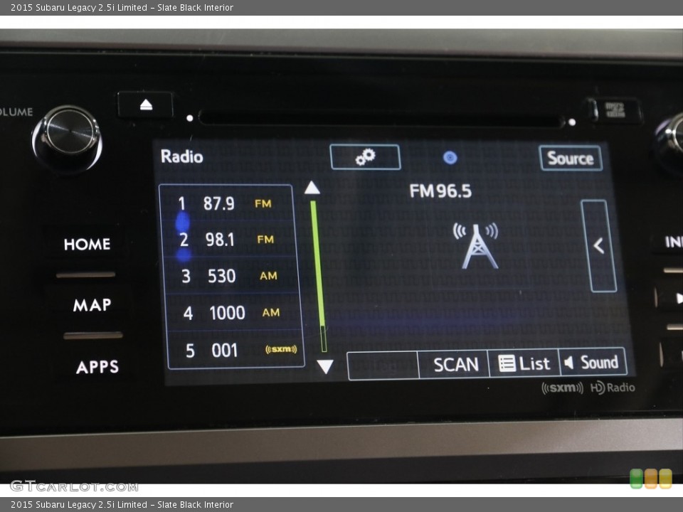 Slate Black Interior Audio System for the 2015 Subaru Legacy 2.5i Limited #142771152