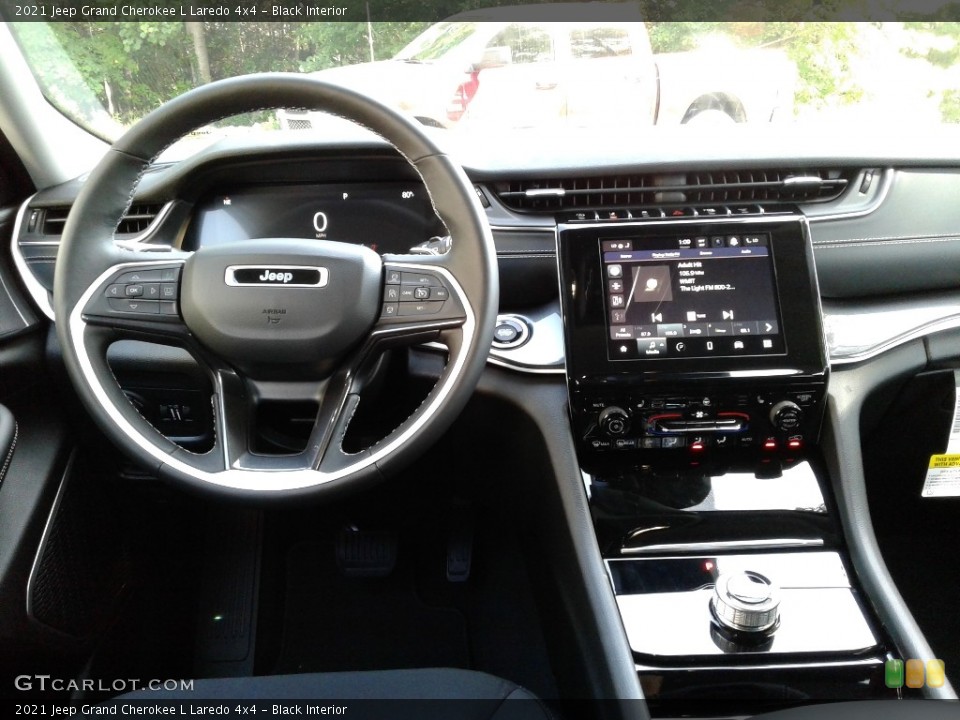 Black Interior Dashboard for the 2021 Jeep Grand Cherokee L Laredo 4x4 #142771290