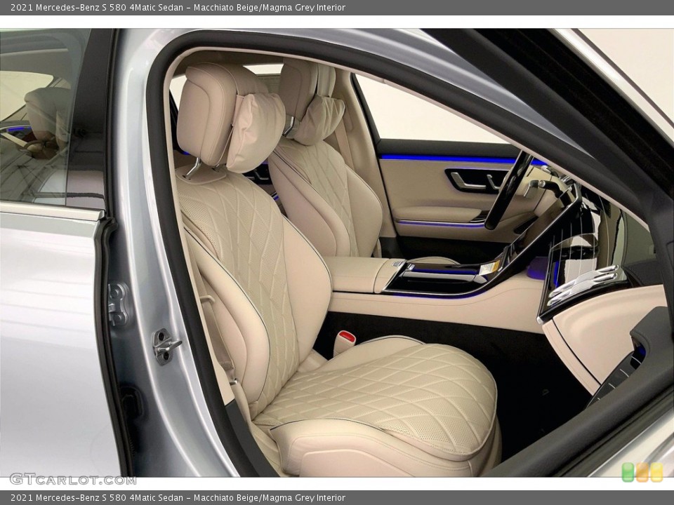Macchiato Beige/Magma Grey Interior Front Seat for the 2021 Mercedes-Benz S 580 4Matic Sedan #142771431