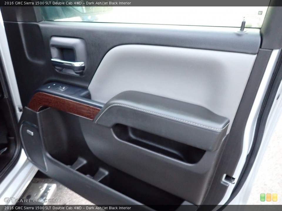 Dark Ash/Jet Black Interior Door Panel for the 2016 GMC Sierra 1500 SLT Double Cab 4WD #142772415