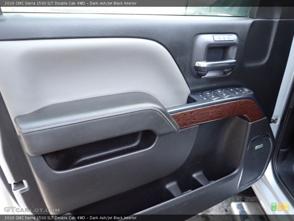 Dark Ash/Jet Black Interior Door Panel for the 2016 GMC Sierra 1500 SLT Double Cab 4WD #142772580