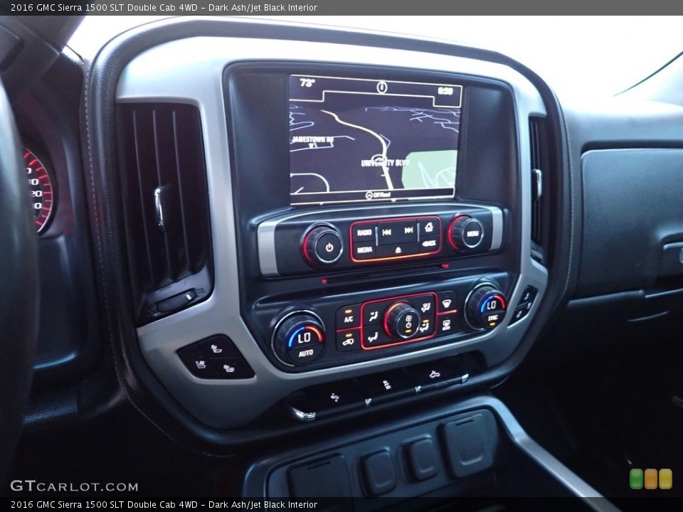 Dark Ash/Jet Black Interior Controls for the 2016 GMC Sierra 1500 SLT Double Cab 4WD #142772667