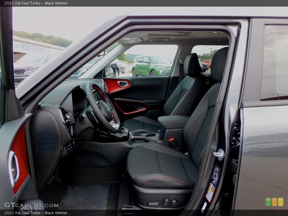 Black Interior Front Seat for the 2022 Kia Soul Turbo #142775124