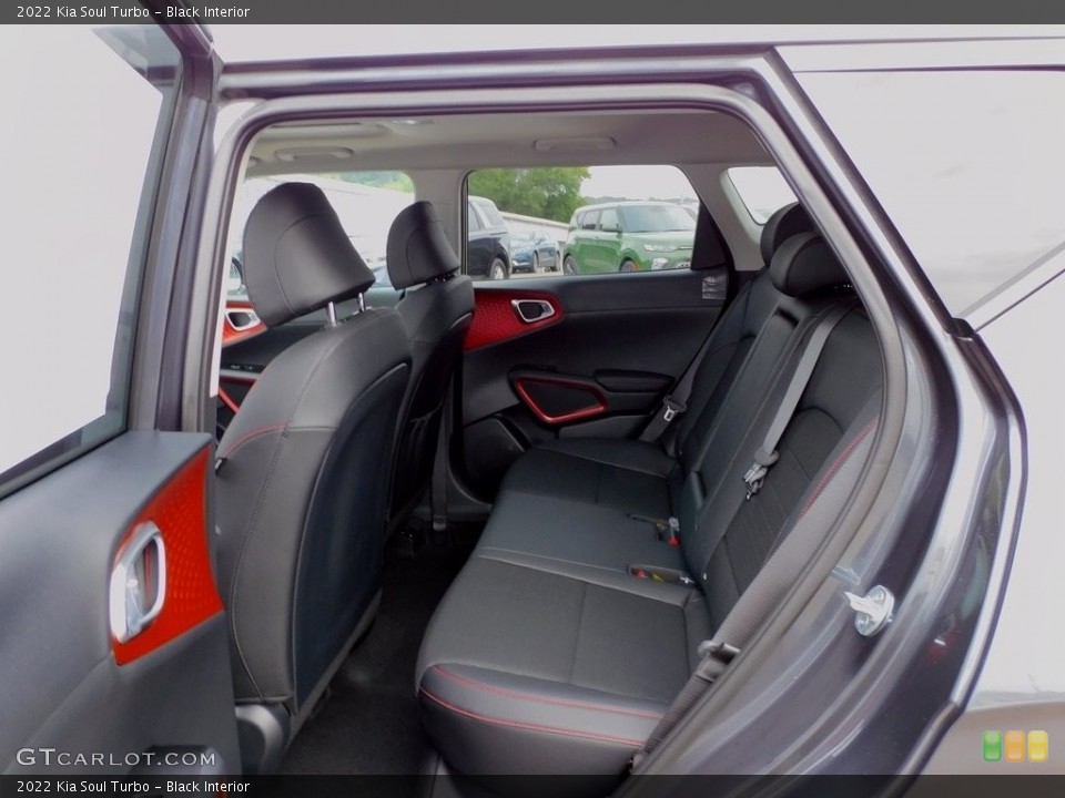 Black Interior Rear Seat for the 2022 Kia Soul Turbo #142775145