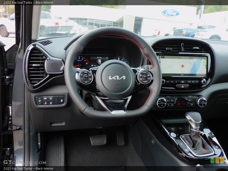 Black Interior Steering Wheel for the 2022 Kia Soul Turbo #142775166