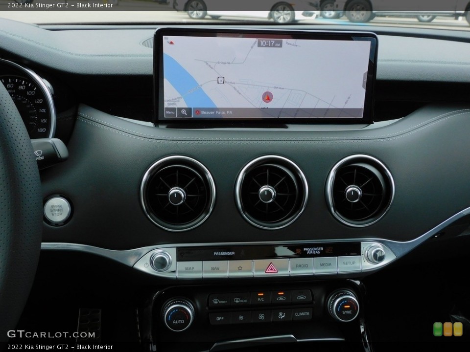 Black Interior Controls for the 2022 Kia Stinger GT2 #142775694