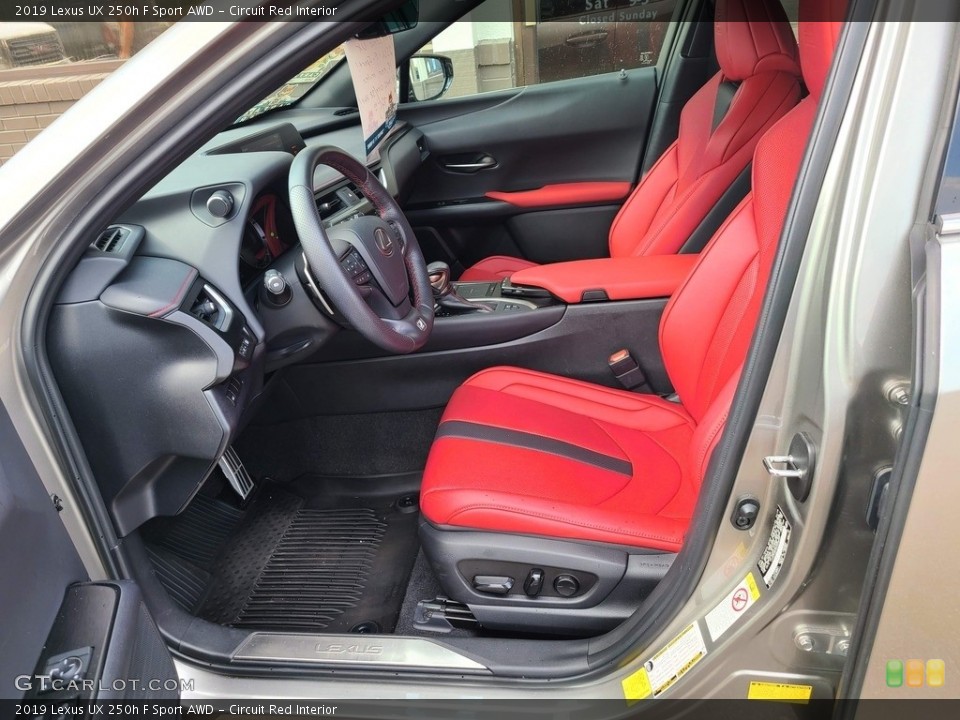 Circuit Red Interior Front Seat for the 2019 Lexus UX 250h F Sport AWD #142775799