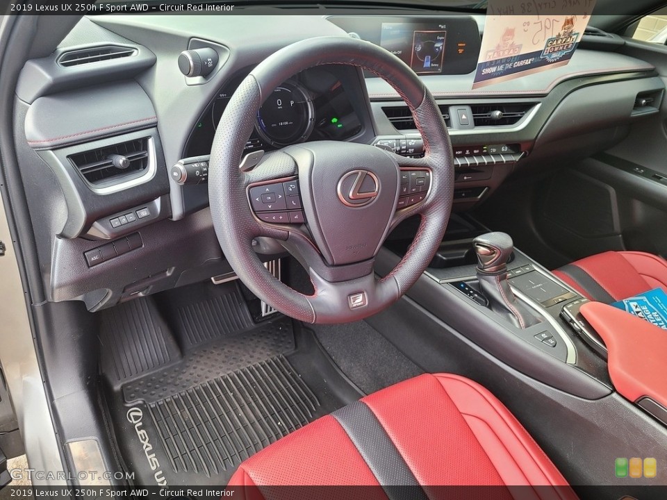 Circuit Red Interior Dashboard for the 2019 Lexus UX 250h F Sport AWD #142775886