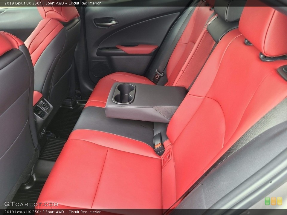 Circuit Red Interior Rear Seat for the 2019 Lexus UX 250h F Sport AWD #142776501