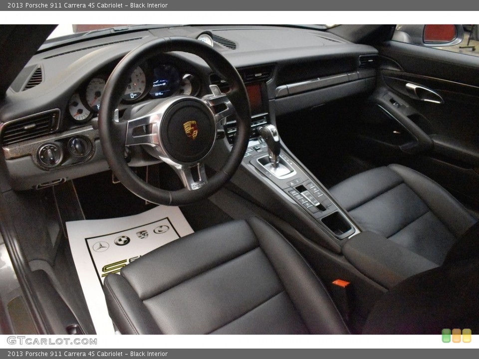 Black Interior Front Seat for the 2013 Porsche 911 Carrera 4S Cabriolet #142776522