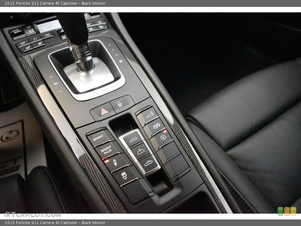 Black Interior Controls for the 2013 Porsche 911 Carrera 4S Cabriolet #142776624
