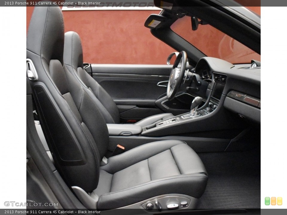 Black Interior Front Seat for the 2013 Porsche 911 Carrera 4S Cabriolet #142776663
