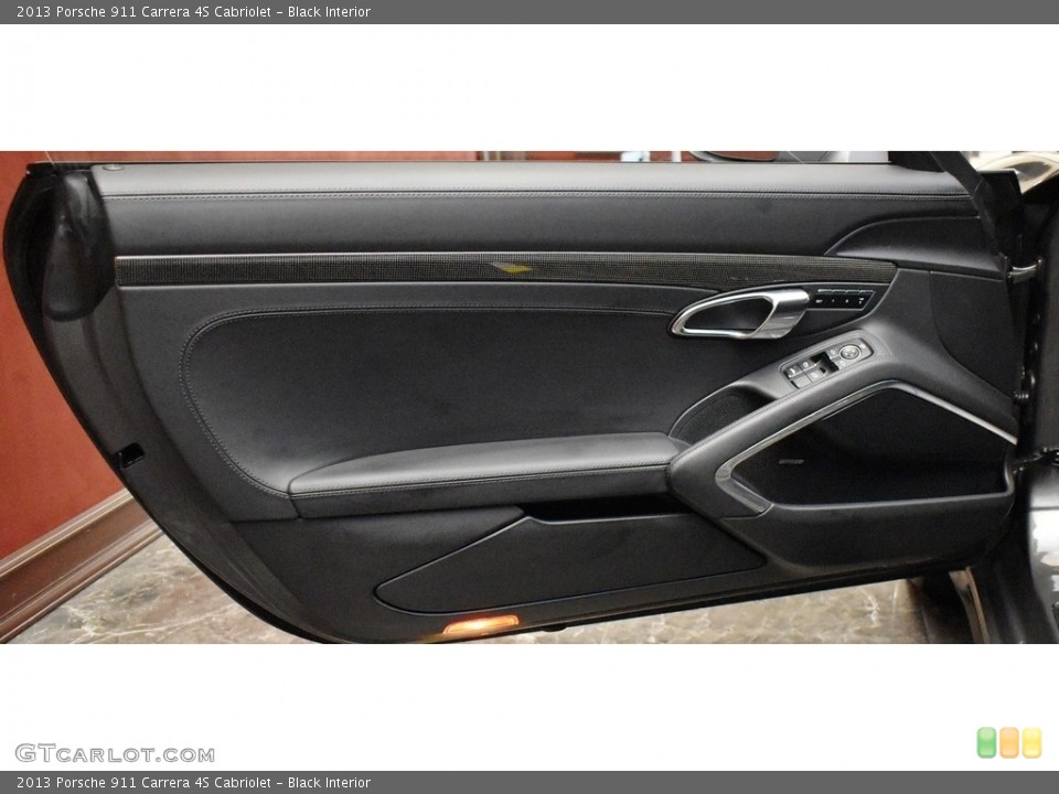 Black Interior Door Panel for the 2013 Porsche 911 Carrera 4S Cabriolet #142776756