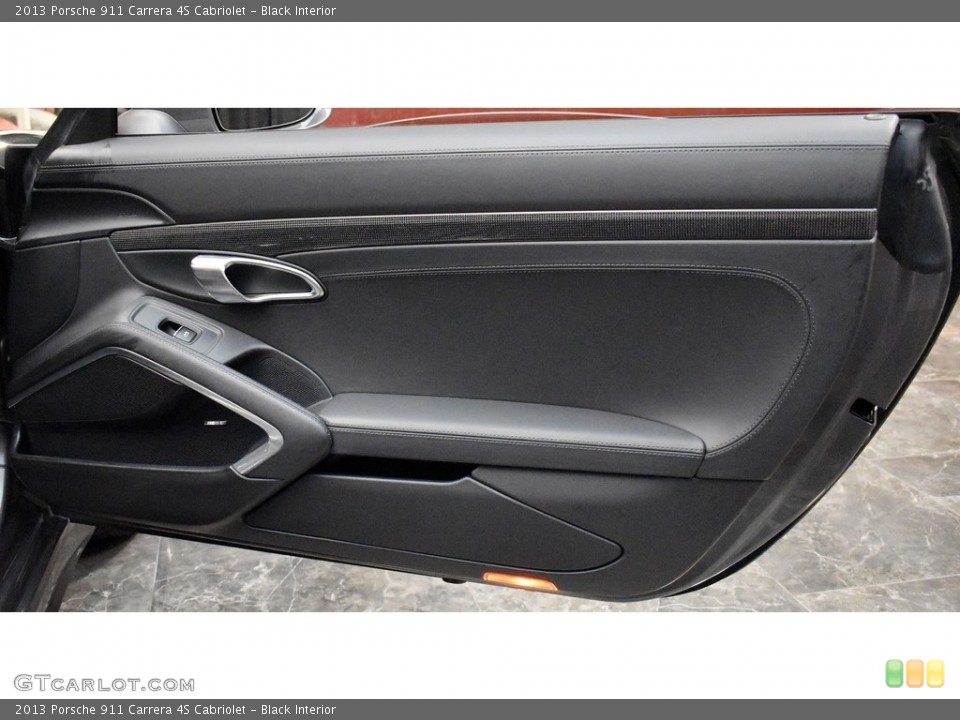 Black Interior Door Panel for the 2013 Porsche 911 Carrera 4S Cabriolet #142776777