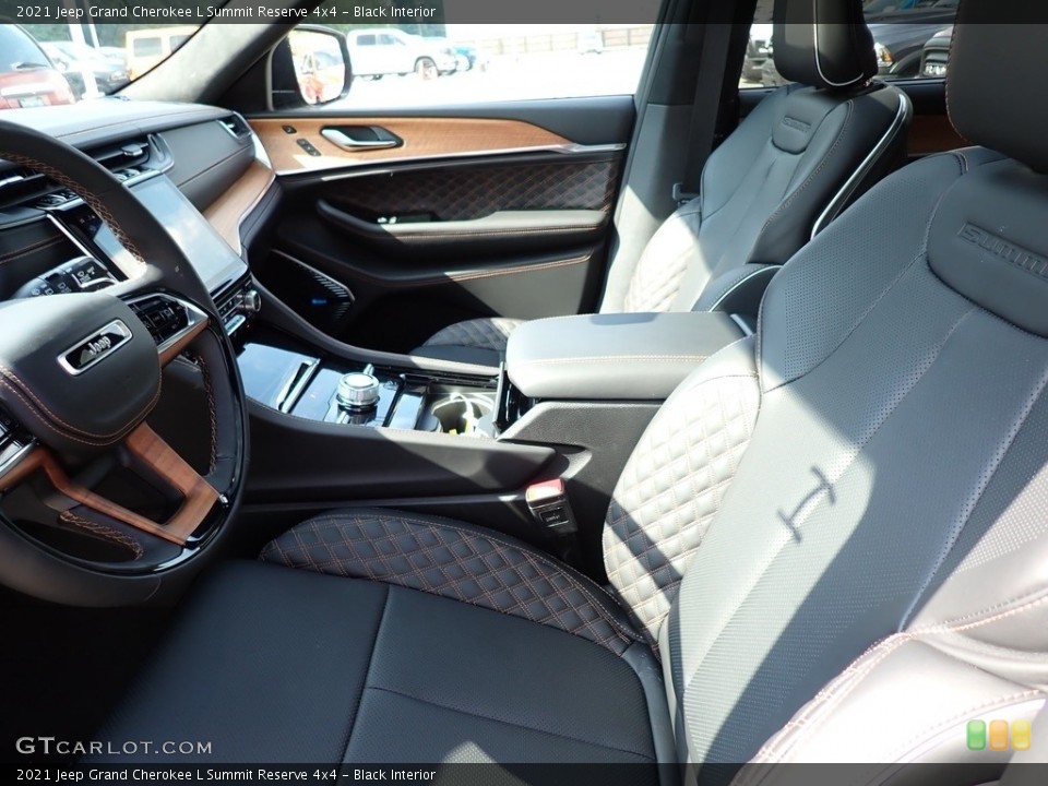 Black Interior Front Seat for the 2021 Jeep Grand Cherokee L Summit Reserve 4x4 #142782601