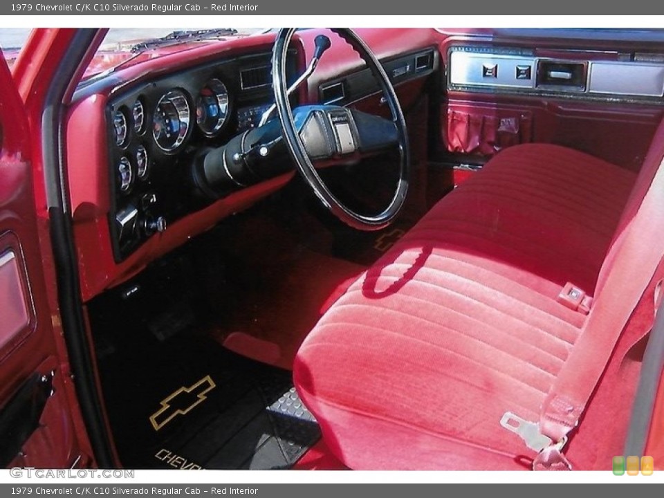 Red 1979 Chevrolet C/K Interiors