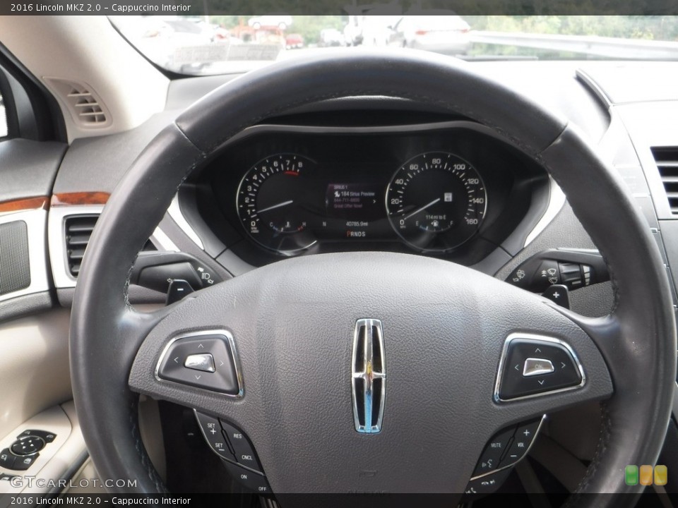 Cappuccino Interior Steering Wheel for the 2016 Lincoln MKZ 2.0 #142784587