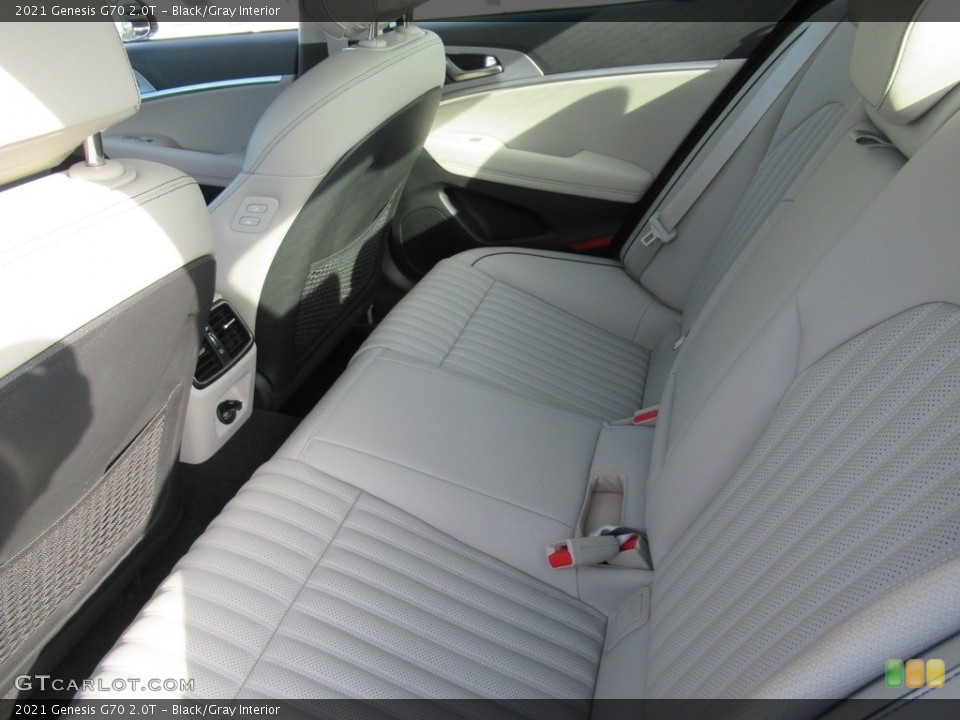 Black/Gray Interior Rear Seat for the 2021 Genesis G70 2.0T #142784962