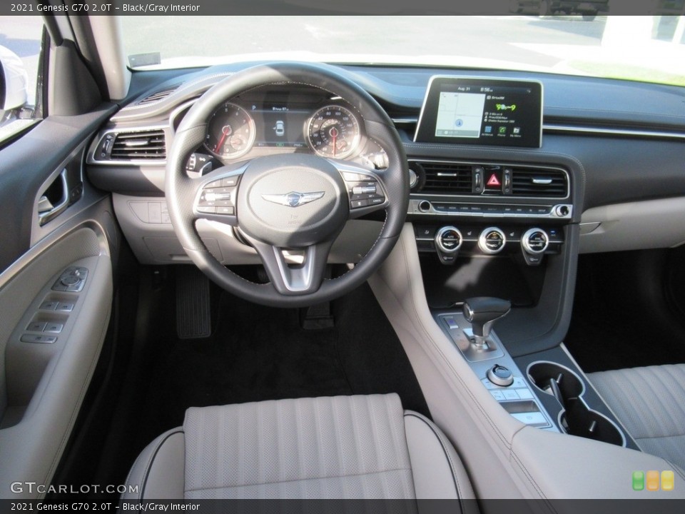 Black/Gray Interior Dashboard for the 2021 Genesis G70 2.0T #142785025
