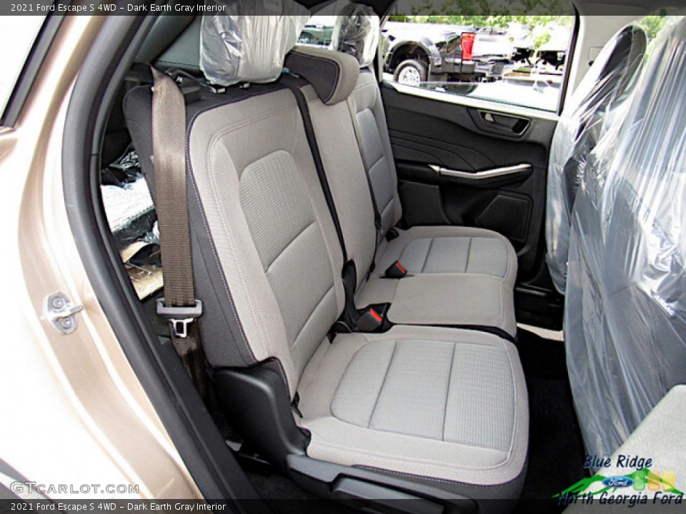 Dark Earth Gray Interior Rear Seat for the 2021 Ford Escape S 4WD #142786957
