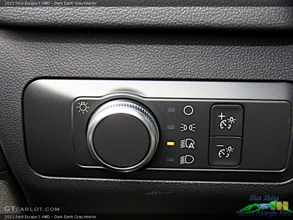 Dark Earth Gray Interior Controls for the 2021 Ford Escape S 4WD #142787122