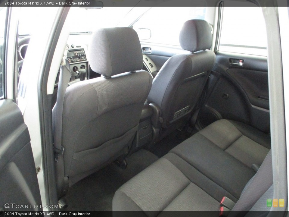 Dark Gray Interior Rear Seat for the 2004 Toyota Matrix XR AWD #142788085