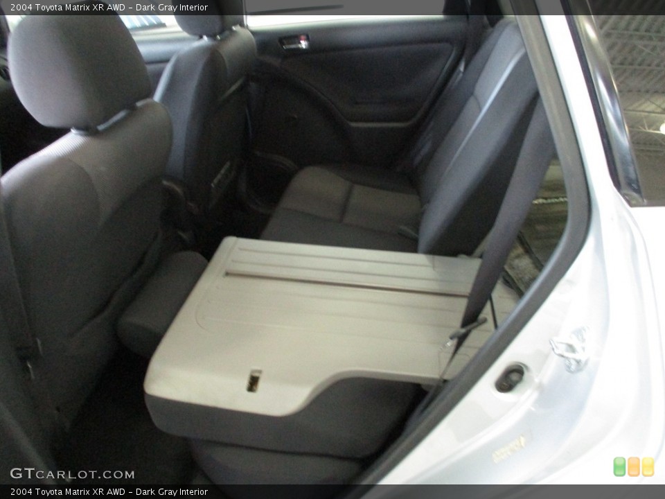 Dark Gray Interior Rear Seat for the 2004 Toyota Matrix XR AWD #142788109
