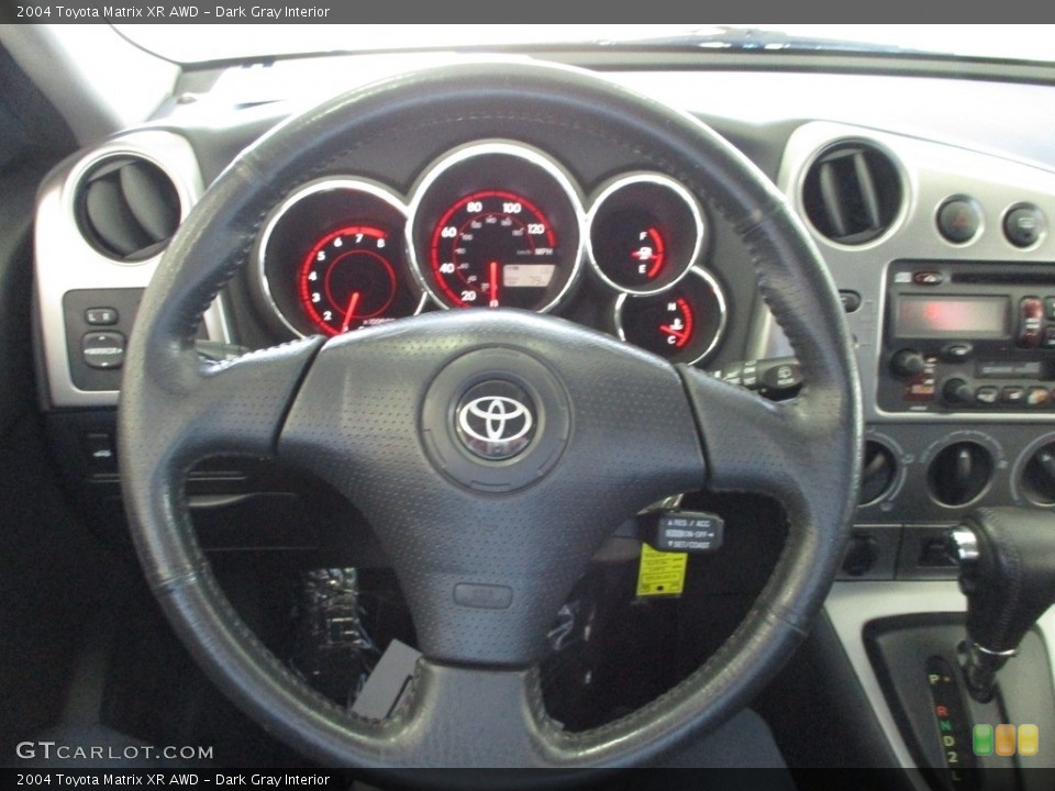Dark Gray Interior Steering Wheel for the 2004 Toyota Matrix XR AWD #142788163